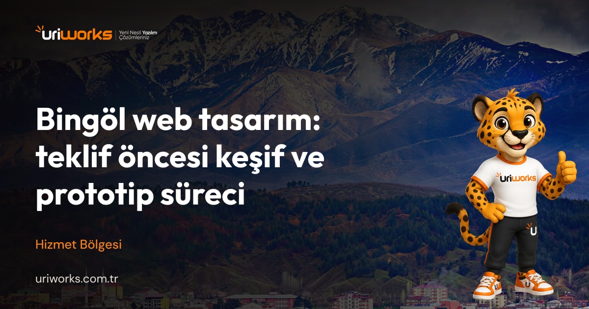 Bingöl web tasarım: teklif öncesi keşif ve prototip süreci