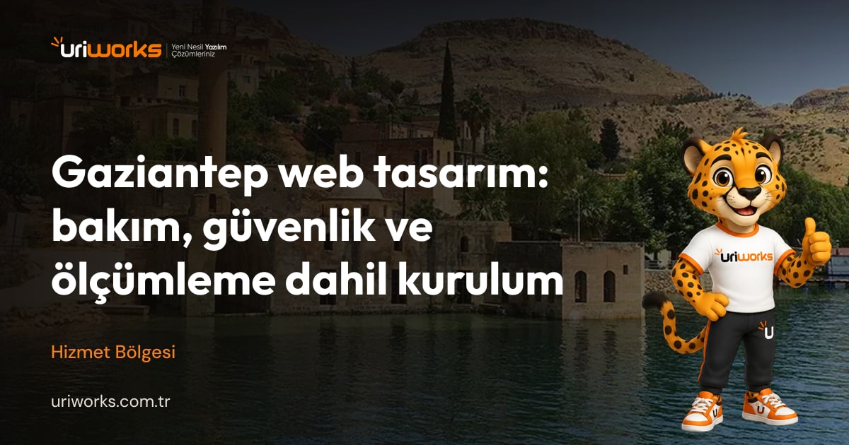 Gaziantep web tasarım: bakım, güvenlik ve ölçümleme dahil kurulum